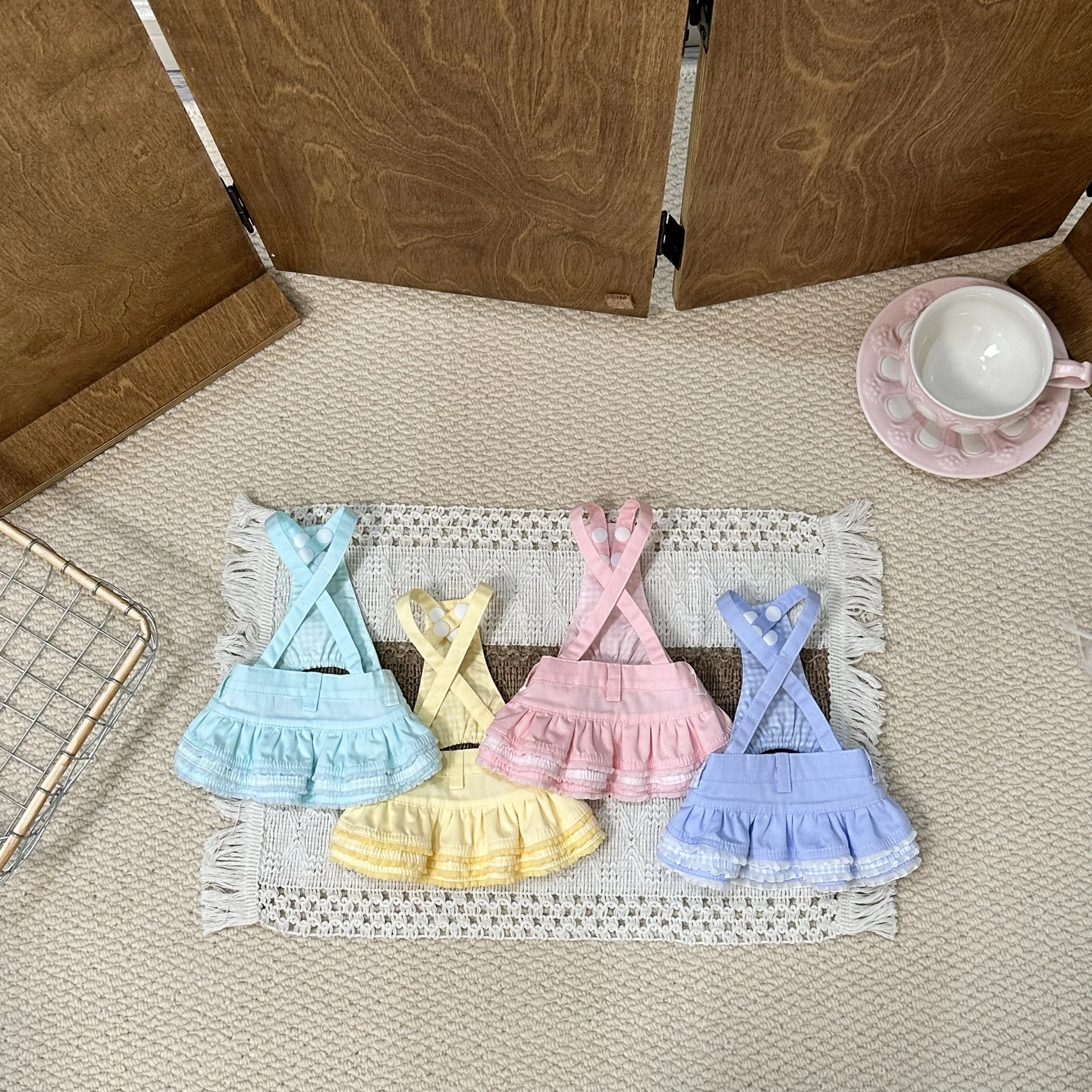 Original Pet Clothes Pure Cotton Overalls Candy Color for Small Dogs And Cats Maltese Bichon Dog Pet Supplies  Clothes
