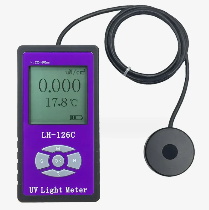 UV Irradiator LH-126C Germicidal Lamp Intensity Tester UVC Illuminance Meter 254nm