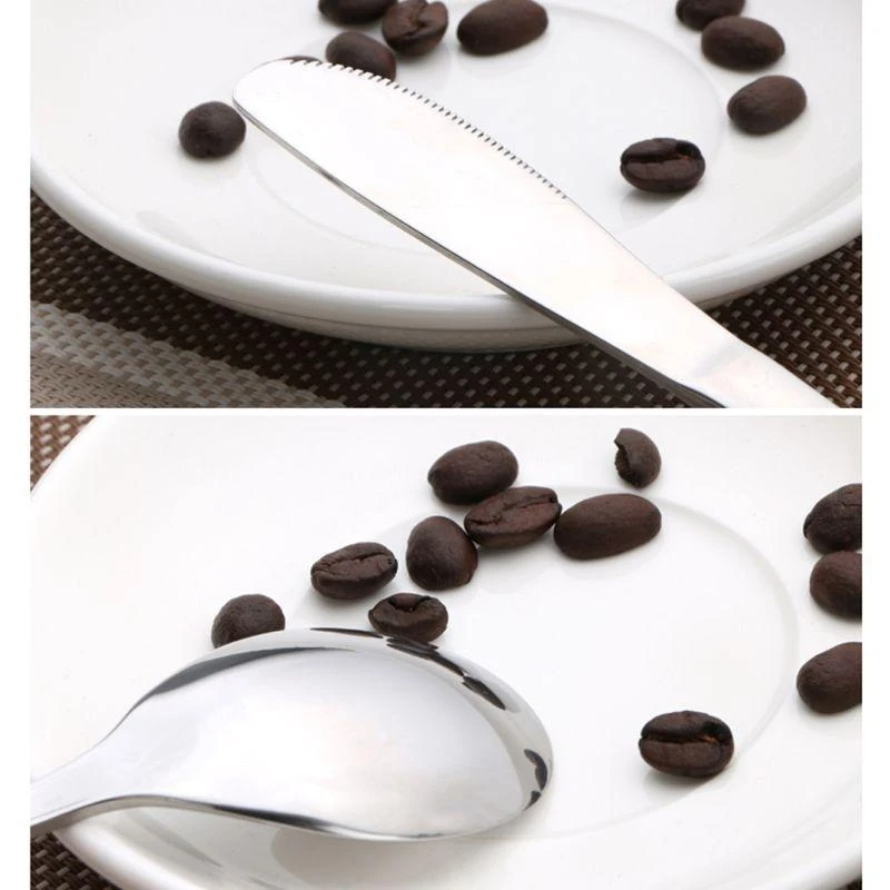J15U Set of 4 Stainless Steel Kids Learning Eating Habit Children Tableware