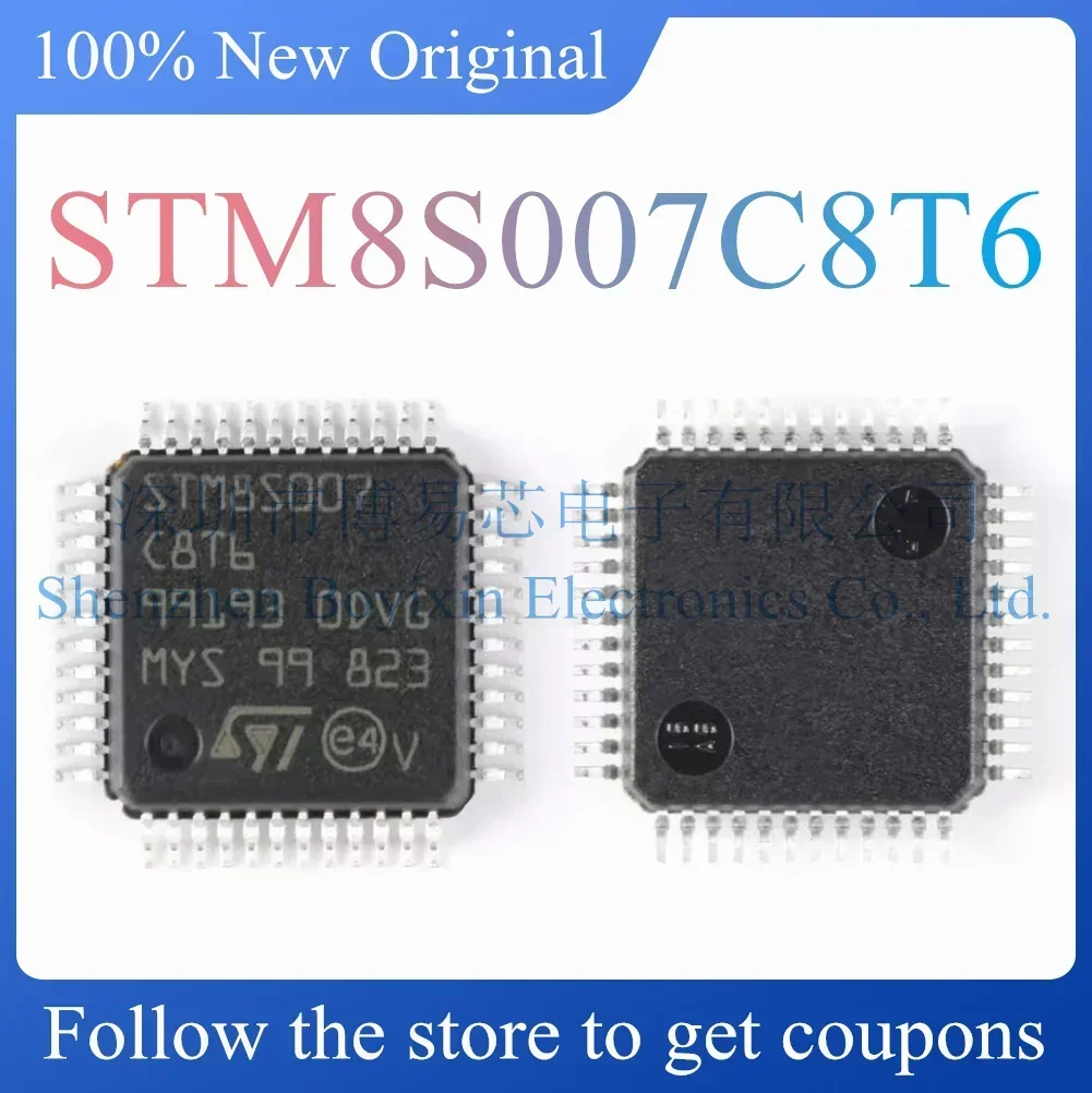 

NEW STM8S007C8T6 Original Product LQFP-48