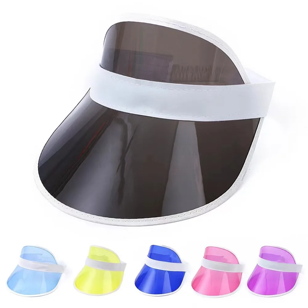 Hot Sale Anti-UV Transparent Sun Visor Hat Flexible Sun-Proof Sunshade Hat Summer Bicycle Sun Cap Outdoor Sports