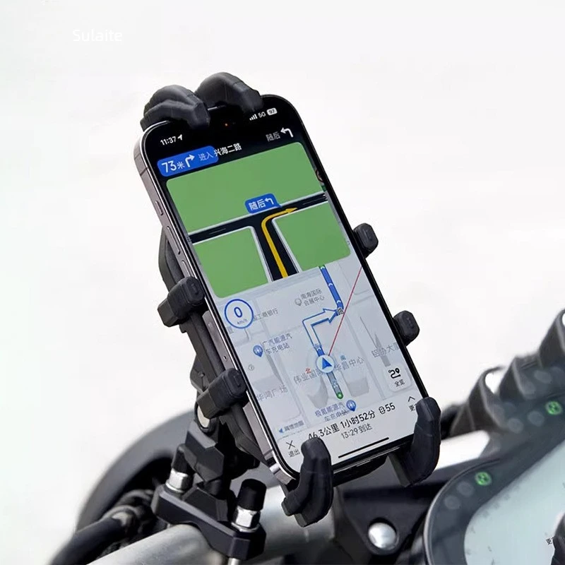 Takeaway rider eight-claw shockproof and anti-shake riding fixed equipment electric vehicle navigation bracket