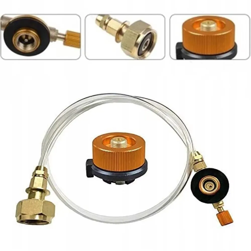 Europäischer Outdoor-Camping-Gaskocher, Propan-Nachfülladapter, LPG-Flachzylinder, Butangas-Adapter, Camping-Gas-Zubehör