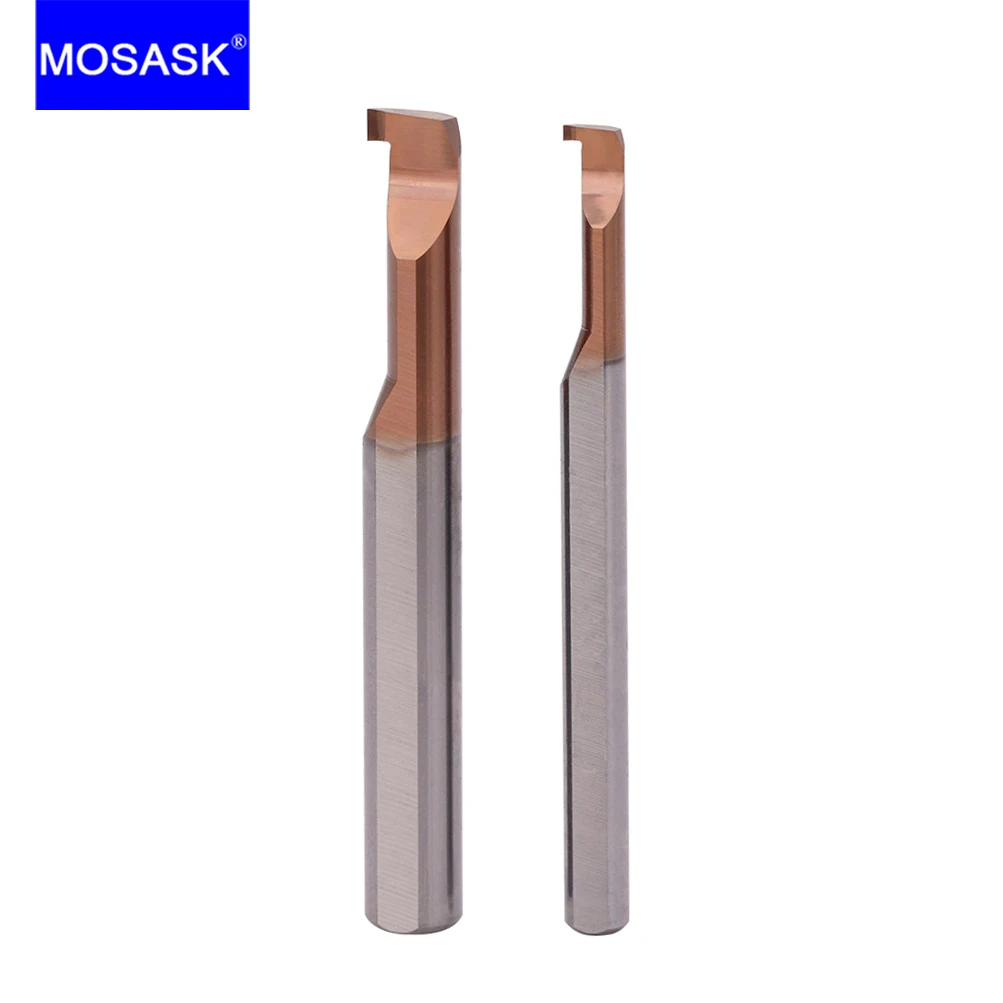 MOSASK 1pcs MGR Small Diameter Internal Hole Tungsten Steel Alloy Tilt Angle Design Chip Removal Grooving Tool