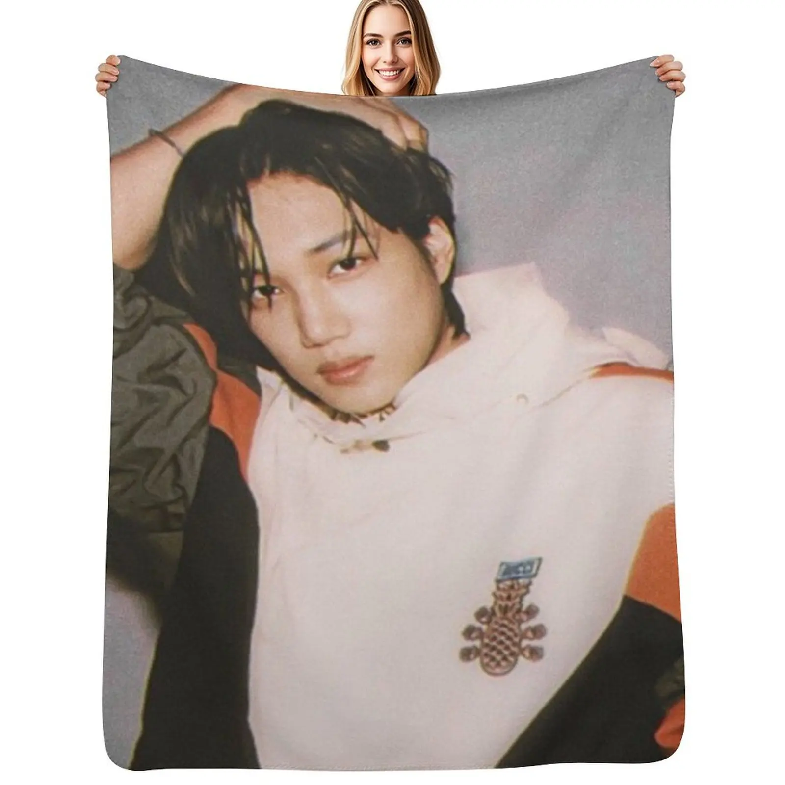 

kai Throw Blanket sofa bed Flannel Fabric Bed Travel Blankets