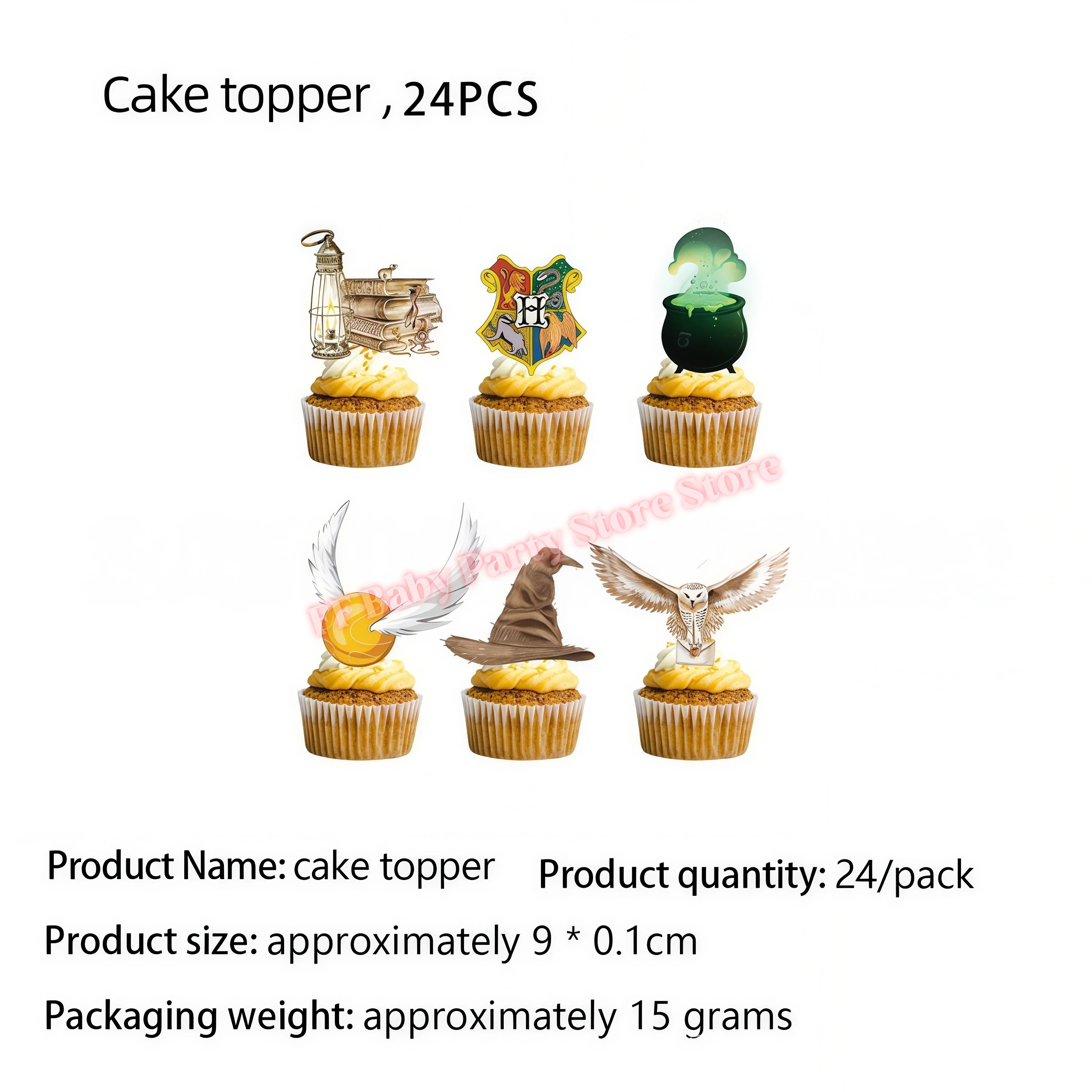 Academy Magics Geburtstagsparty-Dekoration, Harry-Potter-Motiv, Ballon, Teller, Becher, Serviette, Kindergeschenk, Babyparty-Zubehör, Event-Artikel, Souvenir – Detail 21