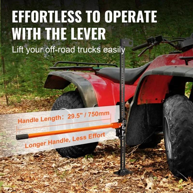 48-60 Inch High-mounted Agricultural Jack  3-ton Heavy-duty Ratchet-type Lift  Suitable for Tractors and Off-road Vehicles.