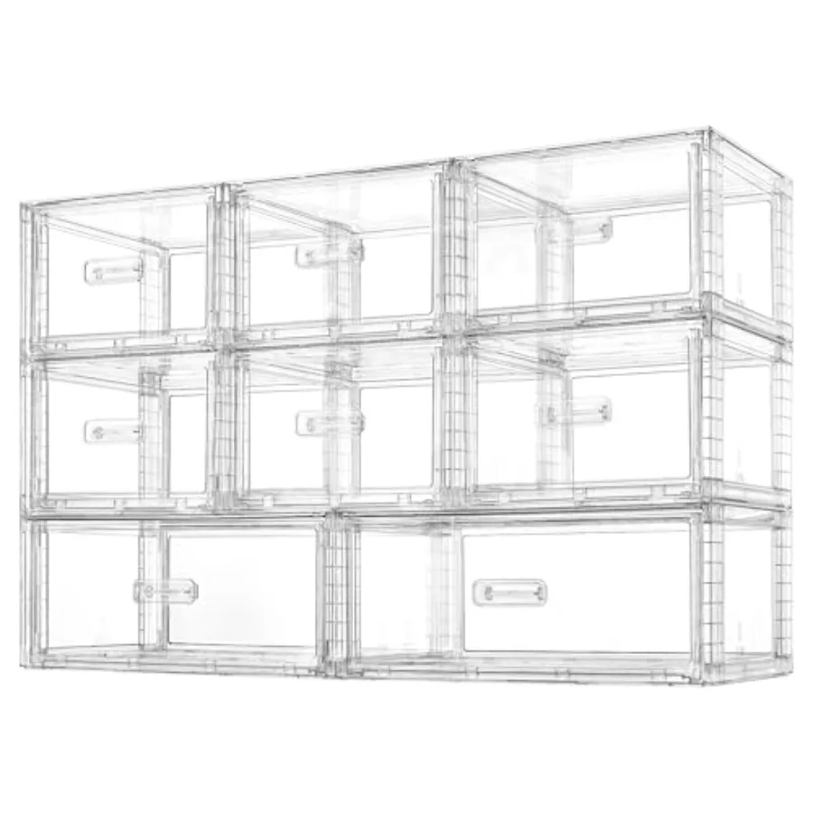 8 Pack and Stackable Storage Drawers Set