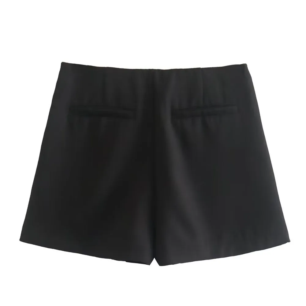 Mode Polyester Korte Rok Effen Hoge Taille Lifting Heup Shorts Eenvoudig Slank Pakket Heupen Rok Dames