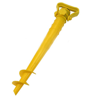 Adjustable Beach Umbrella Sand Ground Anchor Spike Umbrella Stretch Stand Holder for Fishing Pole Sun Beach Garden Patio