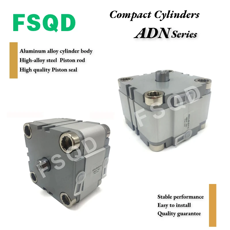 

Compact Cylinder ADN-100 125-5 10 15 20 25 30 40 50 60 80-A-I-P-A FSQD double-acting ADN Series