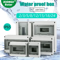 Wholesale HT Series Junction Box 2/3/5/8/12/15/18/24WAY PC Plastic Outdoor Electrical IP65 Waterproof Distribution Box