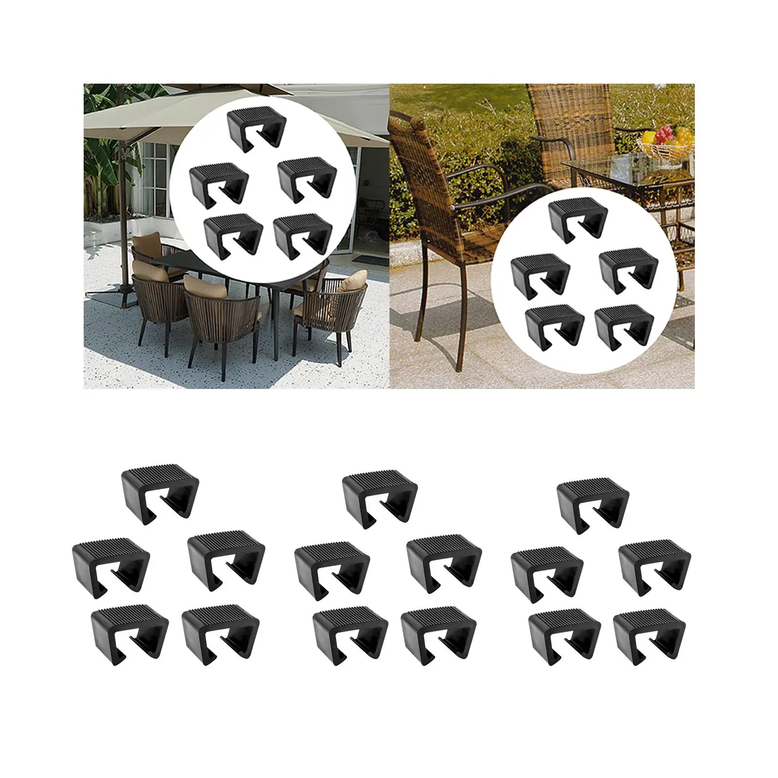 Outdoor Patio Furniture Connectors Set - Secure Your Sectional Sofa