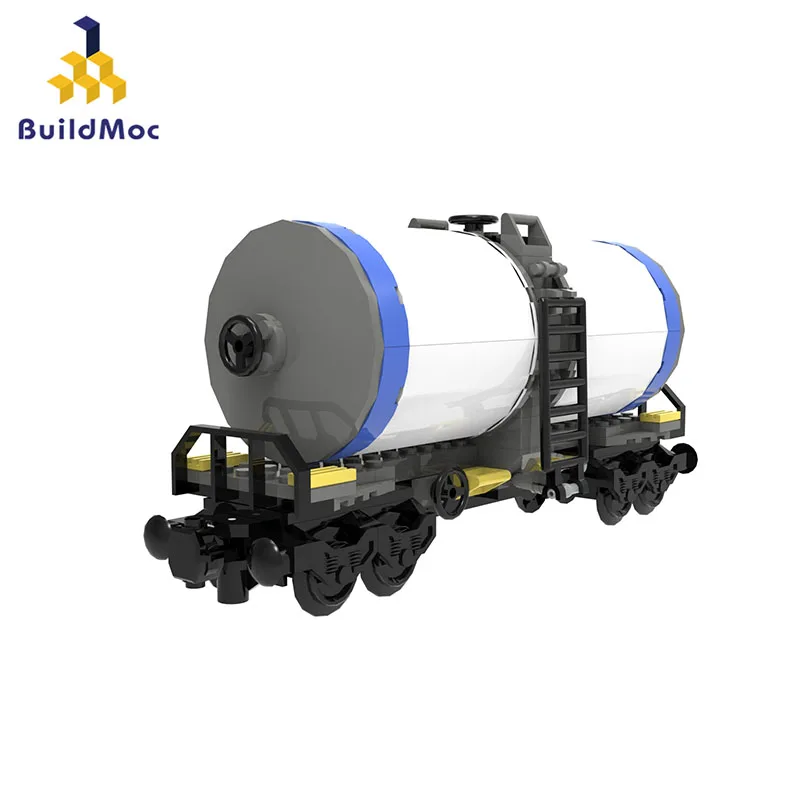 

MOC-23263 Tanker Wagon Building Block Kit 8-Wheel Tank Car Compatible DB All Type Train Steam Locomotive Bricks Model Kids Toy