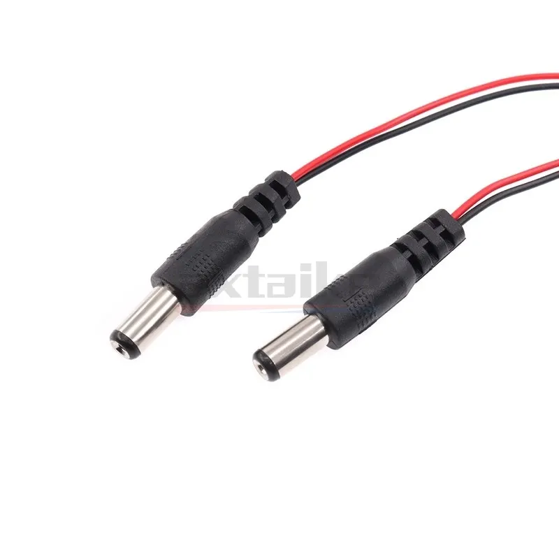 10PCS 9V 6F22 Battery Snap Base Seat Connector Clip Lead Wires Holder Type I / T With DC 5.5*2.1mm Power Plug Wire Length 15CM