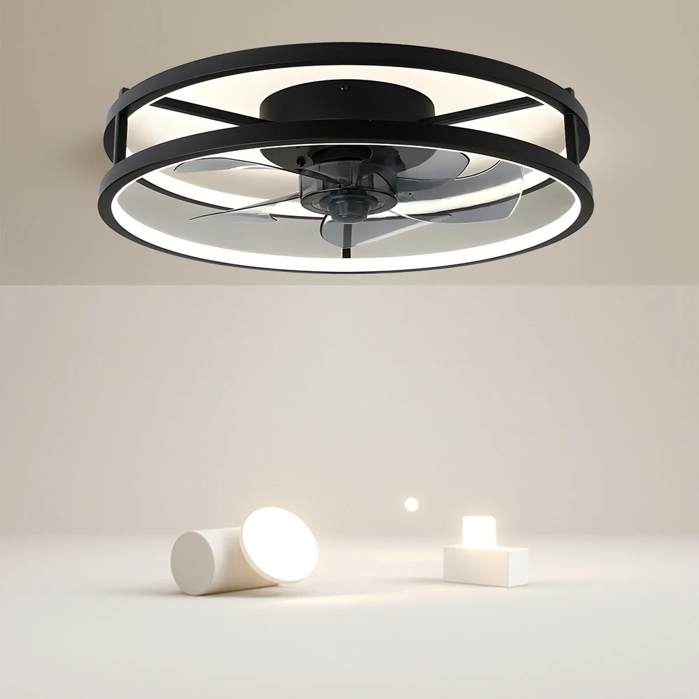 Modern fan with light Room Bedroom minimalist Electric Fan Home Intelligent Ceiling Fan with Remote Control indoor fans light
