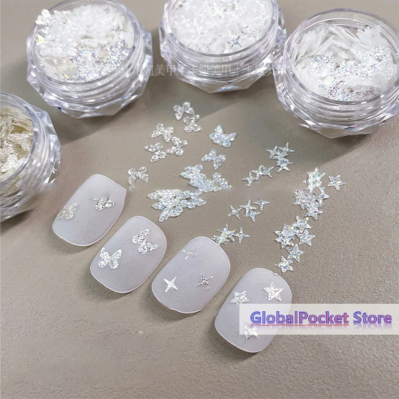 Nail Art Super Glitter Sequins Holographic Lights Fantasy Nail Art Sequins For Girls DIY Glamour Nail Art Tools Manicure Decor
