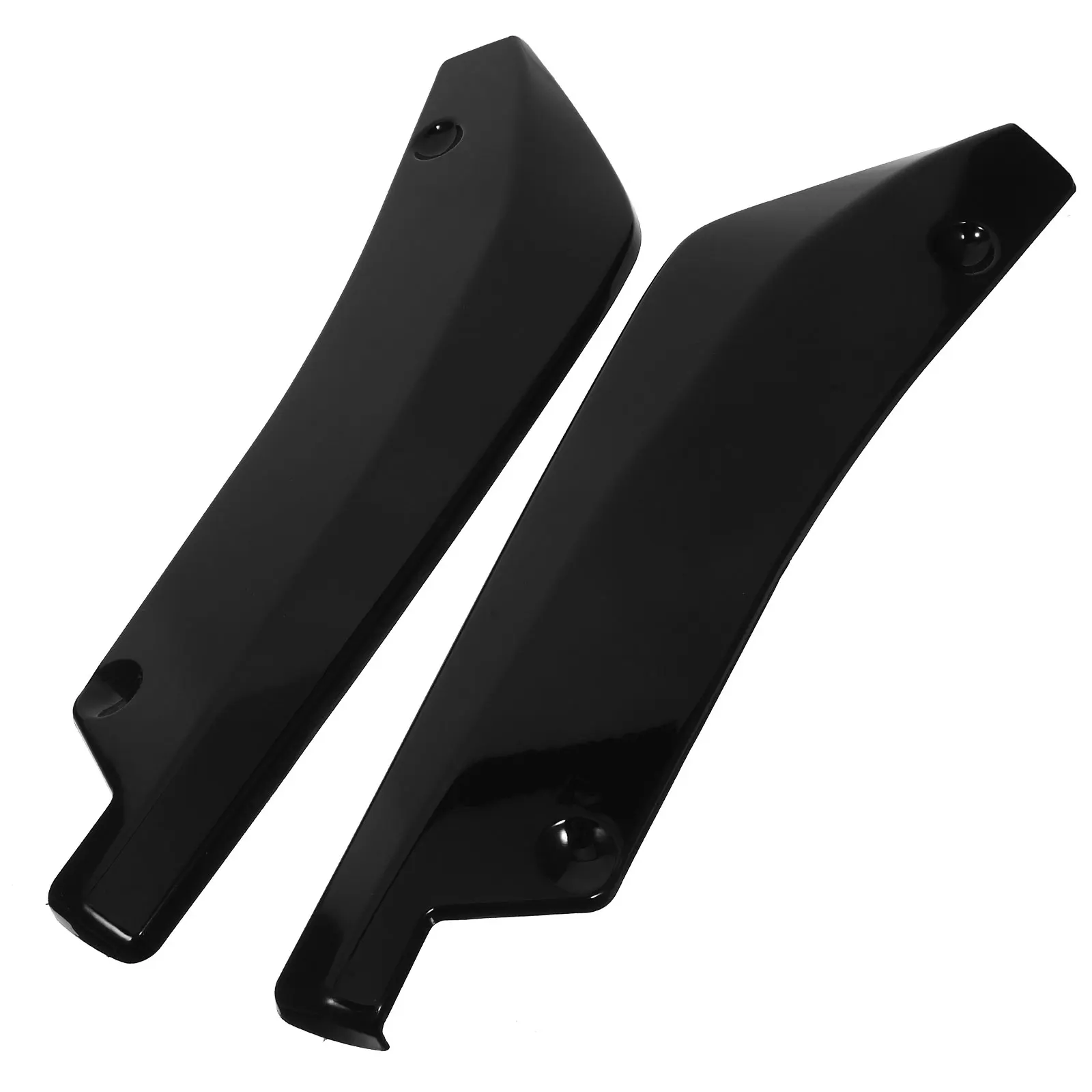 

2pcs Rear Bumper Corner Spoiler Black Carbon Fiber Car Accessories Boxed Splitter Decorative Trunk Lip Diffuser