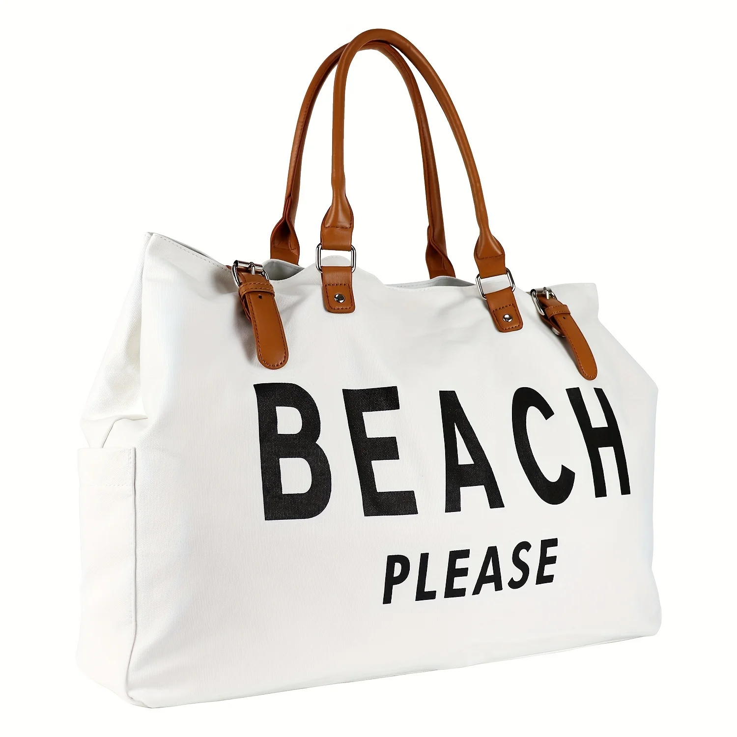 Letter Shoulder Beach Bag Tote Bag Large Capacity Handbag for Women Fashion Shopping Bag Campus