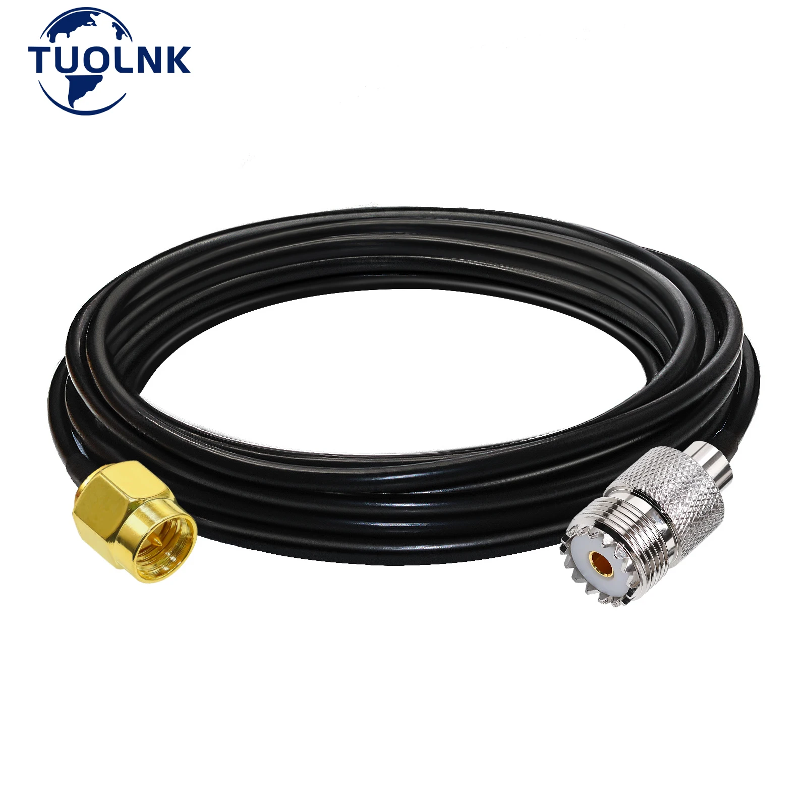 

SMA to UHF Extension Cable RG58 SMA Male to SO239 Female WiFi Antenna Pigtail Cable PL-259 RF Coax Assembly Cable 30cm 50cm 5M