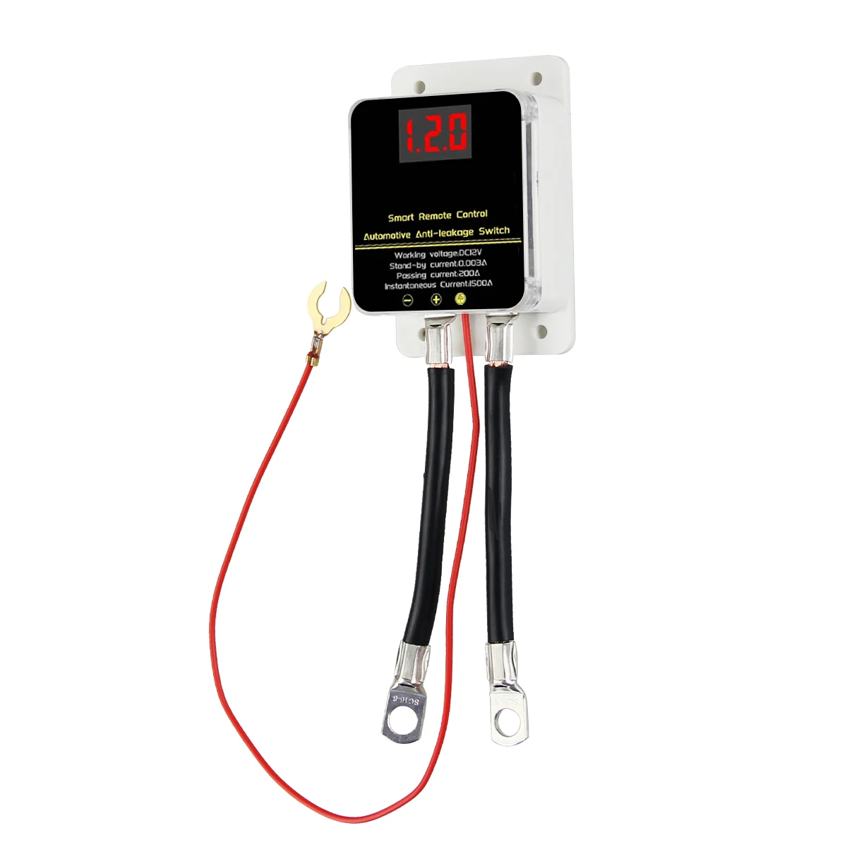 Interruttore automatico di disconnessione della batteria per auto RV camion 12V 200A Display digitale a LED Interruttore antifurto per batteria