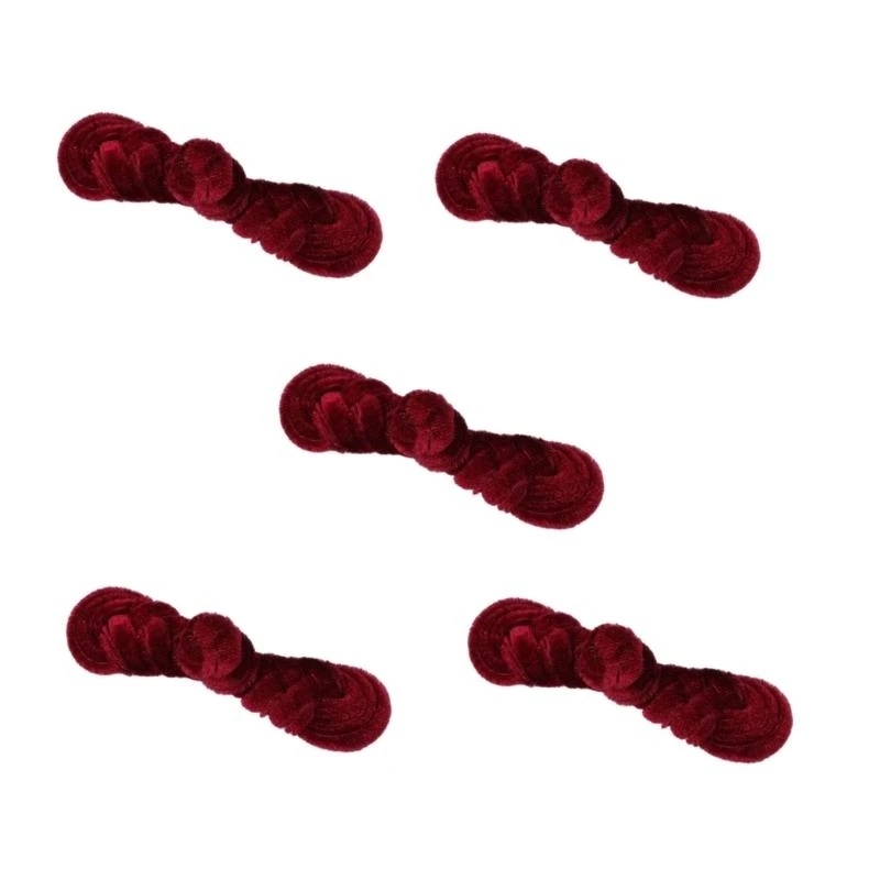 

5asd Китайские Cheongsams Pipa Пряжки на пуговицах Традиционный китайский аксессуар для одежды 5 пар