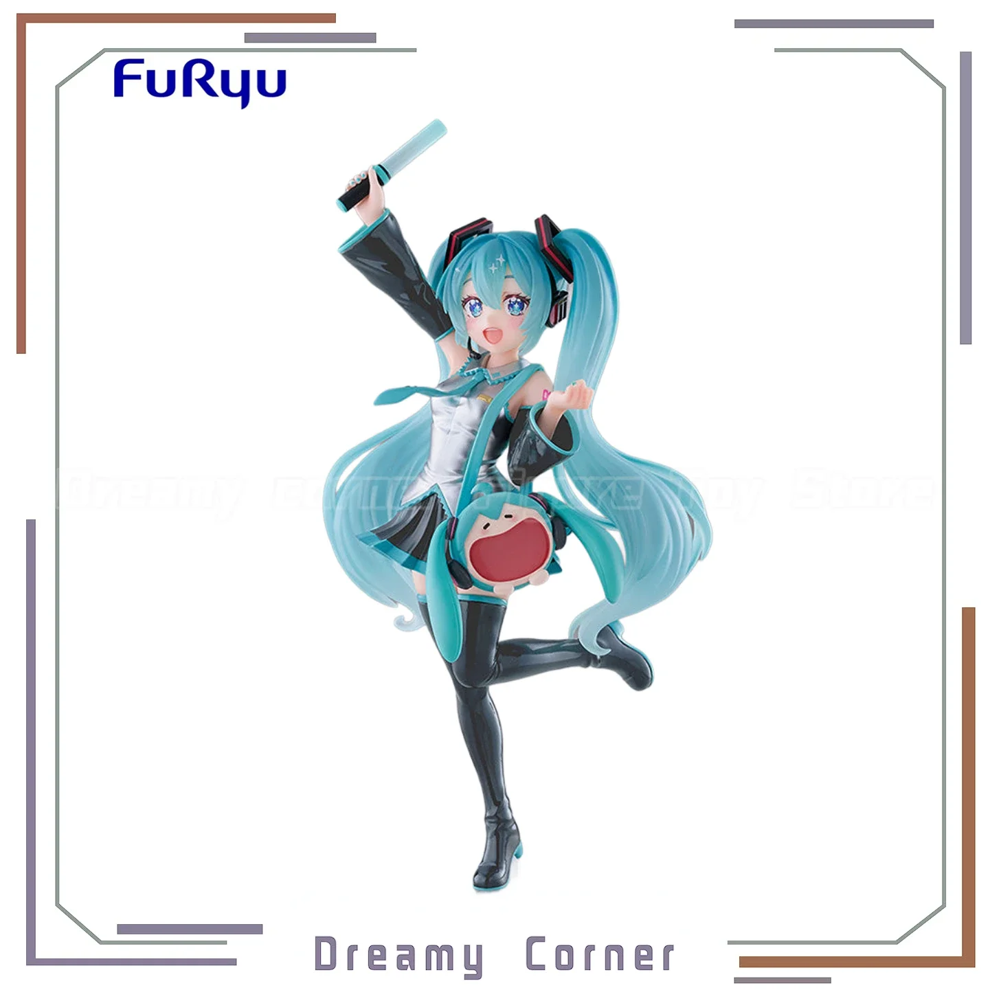 【en-stock】figurines-originales-furyu-tenitol-piapro-characters-hatsune-miku-uwa-series-soft-smile-pain-bag-figure-collection