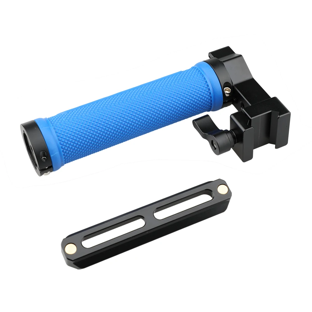 Kit impugnatura NATO con impugnatura superiore per fotocamera CAMVATE con pattino freddo e binario NATO a sgancio rapido da 100mm per videocamera DSLR