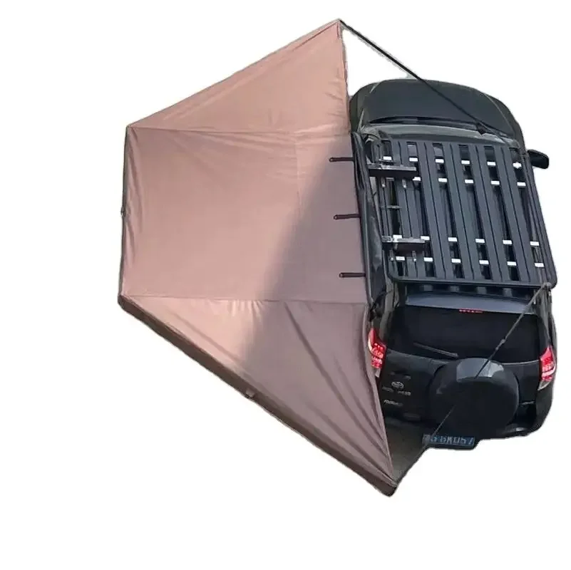 Car Side 180 Degrees Awning With Led Light, 4x4 4wd Offroad Free Standing Led 180 Degree Awning