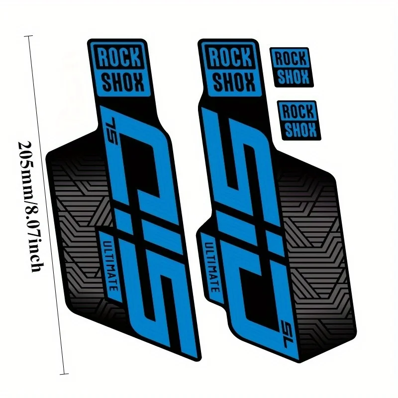 Set di adesivi per forcella bici ROCKSHOX SID da 4 pezzi - Decalcomanie multicolori creative