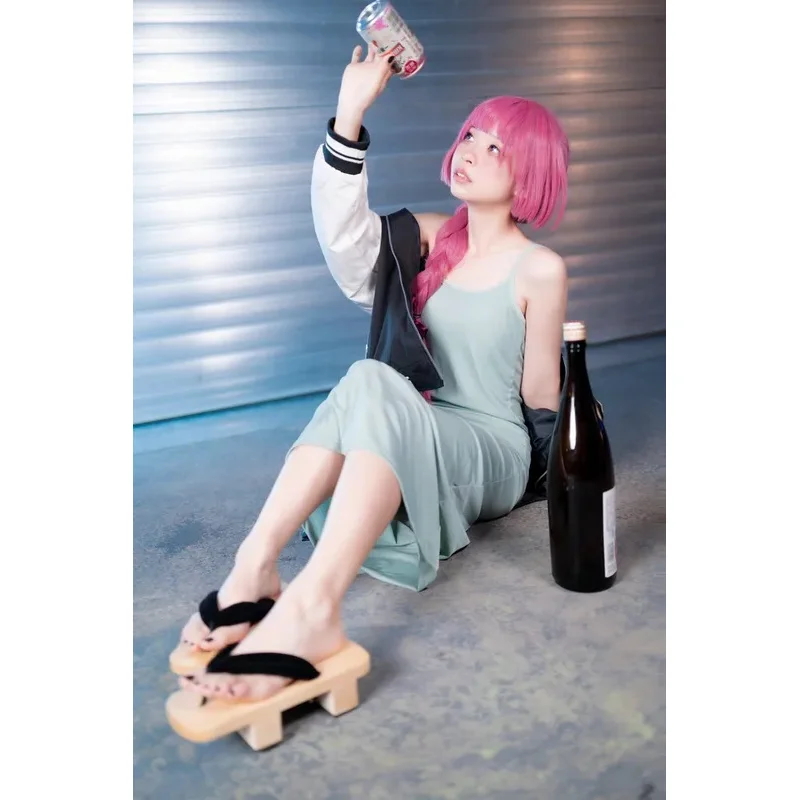 2025 22 Hiroi Kikuri أنيمي Bocchi الصخرة زي شعر مستعار المرأة فستان لطيف البدلة هالوين تأثيري دور كرنفال الزي الرسمي Sk