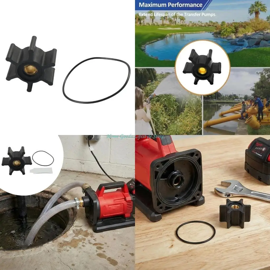 

E74E Upgraded Impeller Brass Leakproof Wear Resistant Water Impeller & O-Rings