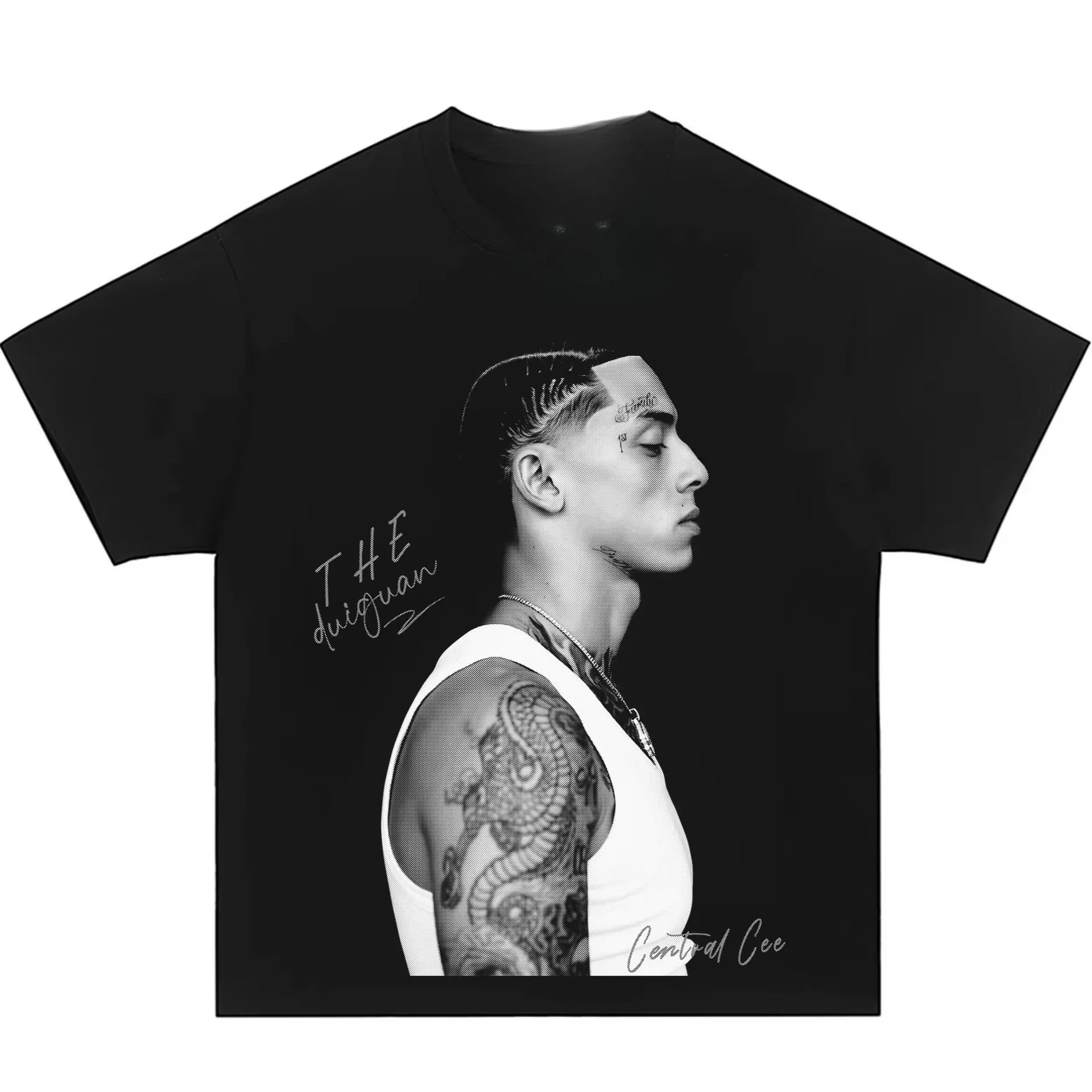 2026 Hot Summer Central T-Shirt Men Minimalist Vibe Tee Hip Hop Artist Fan Merch Breathable