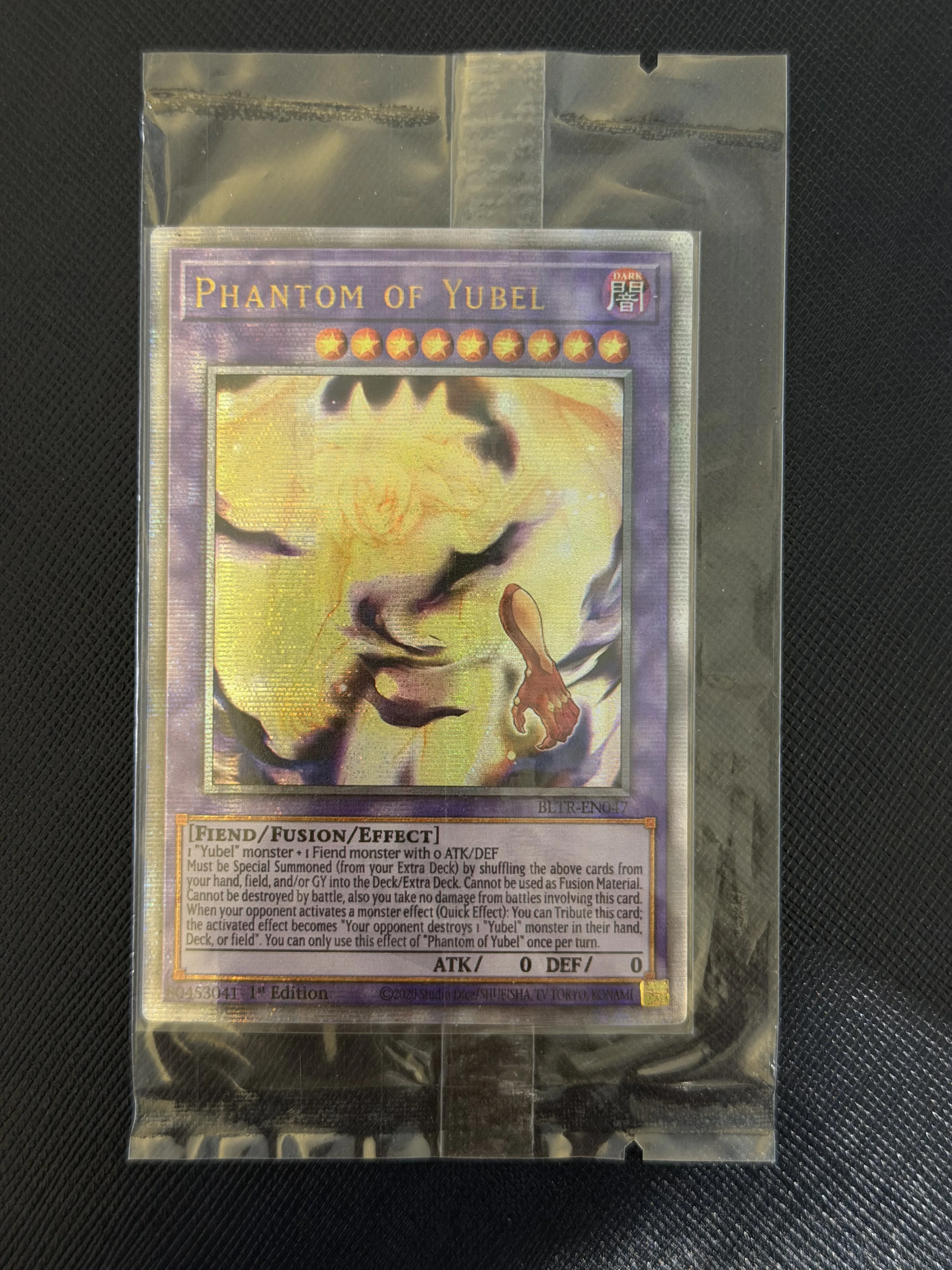 Yu-Gi-Oh! DIY Custom Card Phantom of Yubel BLTR-EN007 1st Edition Holographic Collectible Gift for Anime Fans Kids TCG Players