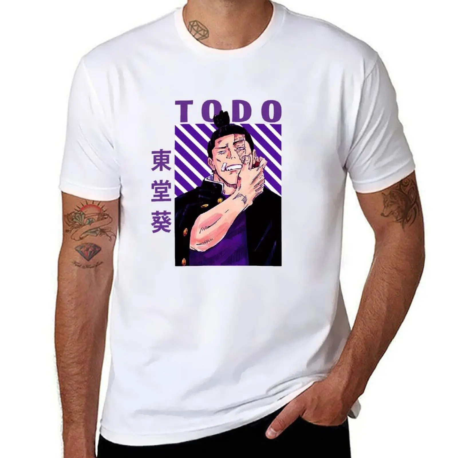 

todo aoi Jujustsu no kaisen T-Shirt t shirt man luxury man t shirt heavy cotton T-Shirt