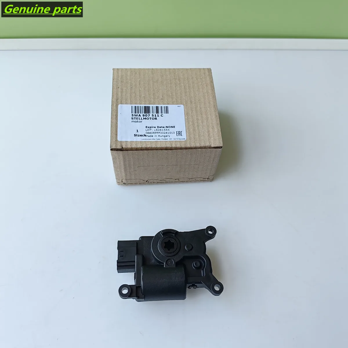 Genuine NEW Air Heater Flap Actuator Motor Module Unit 5WA907511C For VW Audi Seat Skoda 5WA 907 511 C
