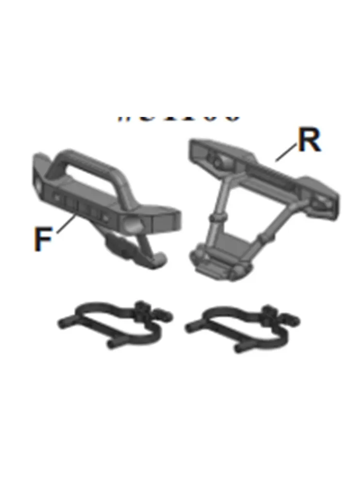 HSP Spare Parts 51106 Bumper (F/R) For 1/10 4WD BRUSHLESS MONSTER 4CH/2.4GHz  94511/94511PRO OCTANE