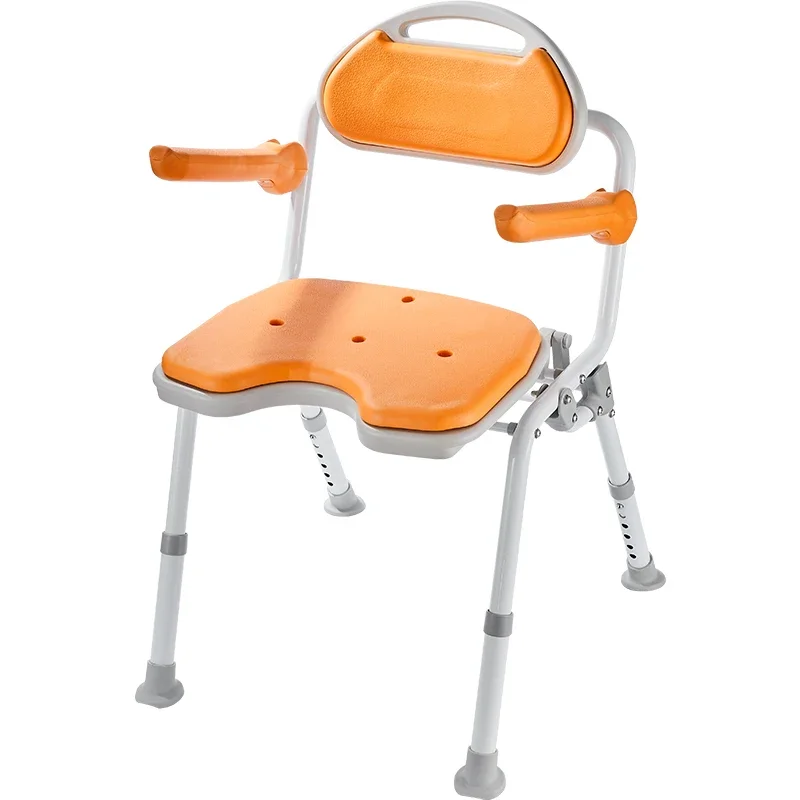 Bathroom without punching, toilet stool, folding shower chair, anti slip shower chair, stroke prone