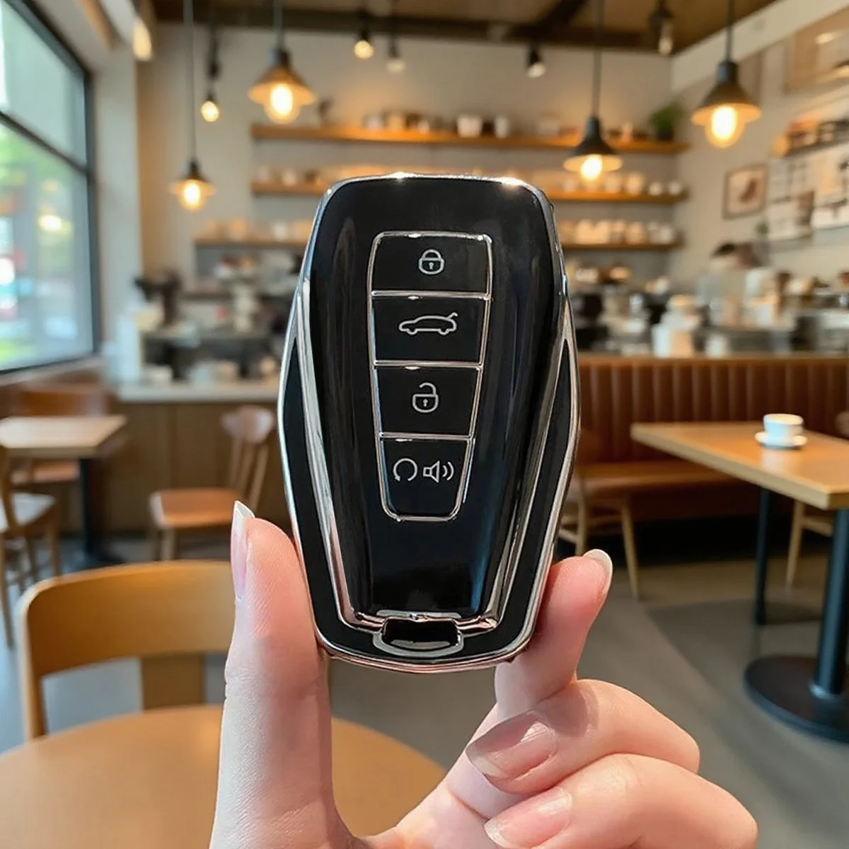 TPU Car Key Cover Case for Geely Coolray X6 X7 EX7 Geometry C Emgrand Global Kulrey Hawk GX7 Okavango NL3 SUV GT GC9