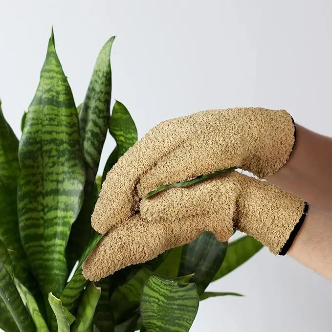 1pair Ultra-Fine Fiber Coral Fleece Car Cleaning Double-Sided Gloves Dust Removal Warm Unisex Wheel Hub Comfortable Absorb Water