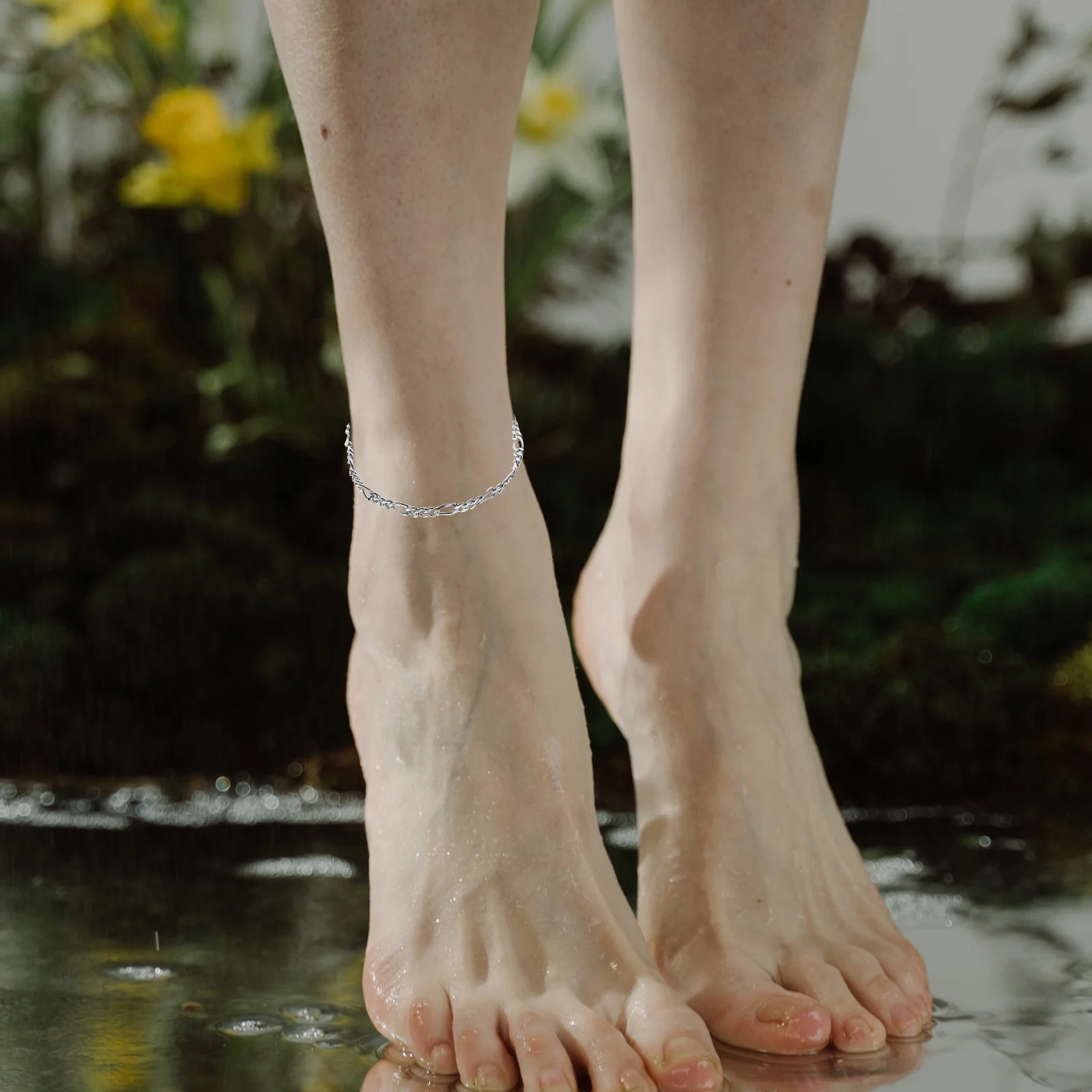 

5Pcs Adjustable Metal Anklet for Women Detailed Workmanship Ideal for Formal and Casual Events Women Metal Anklet