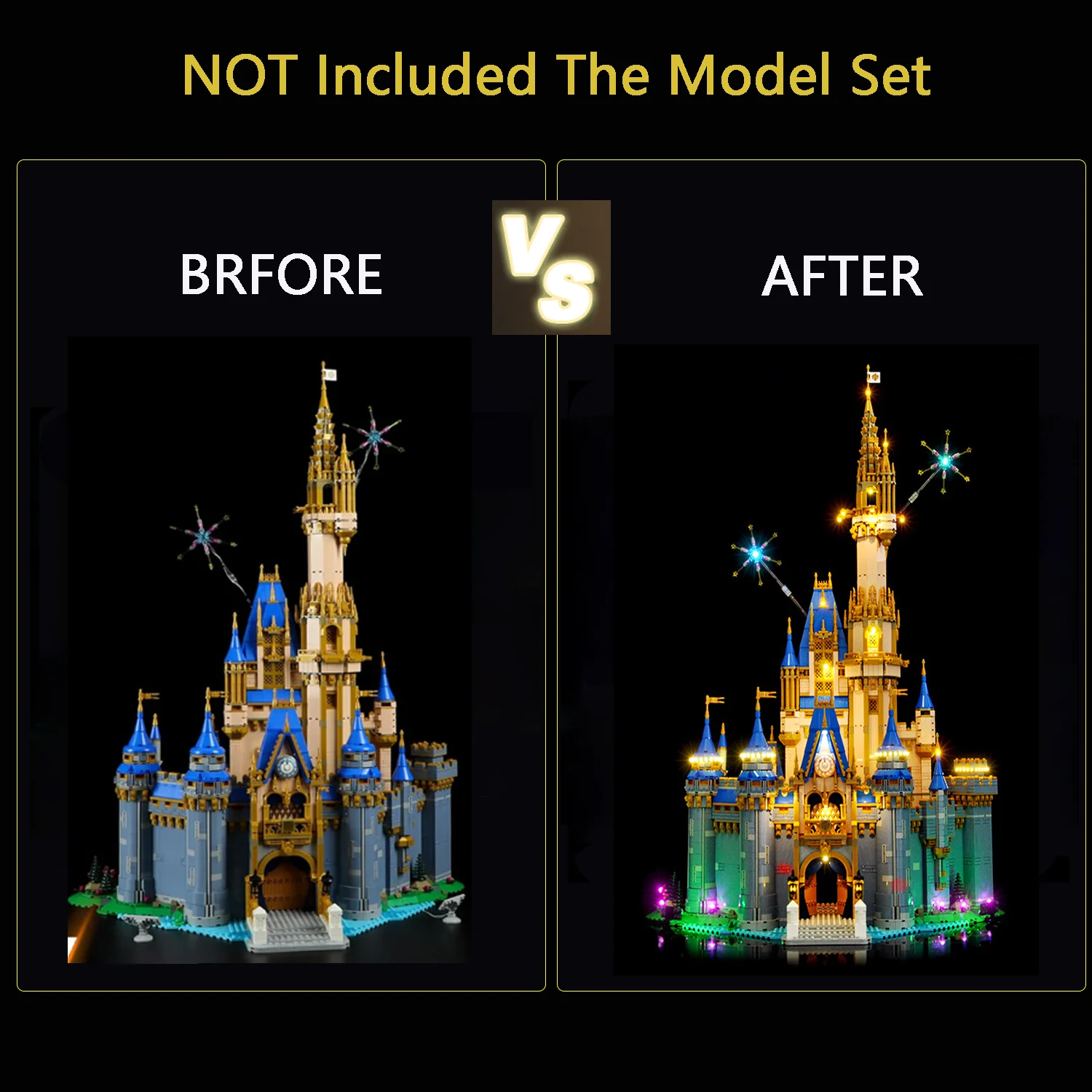 Kit de luz LED para 43222, acessórios de conjunto de iluminação criativa DIY compatíveis com modelo de blocos de construção, não inclui conjunto de modelo