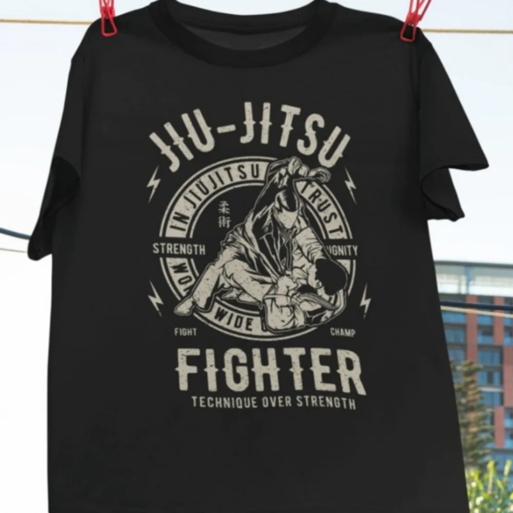 Bjj T-Shirt Jiu Jitsu Tops Vintage Bjj Tees Brazilian Jiu Jitsu Shirt Combat Sport Women Clothes O-neck Graphic Tops