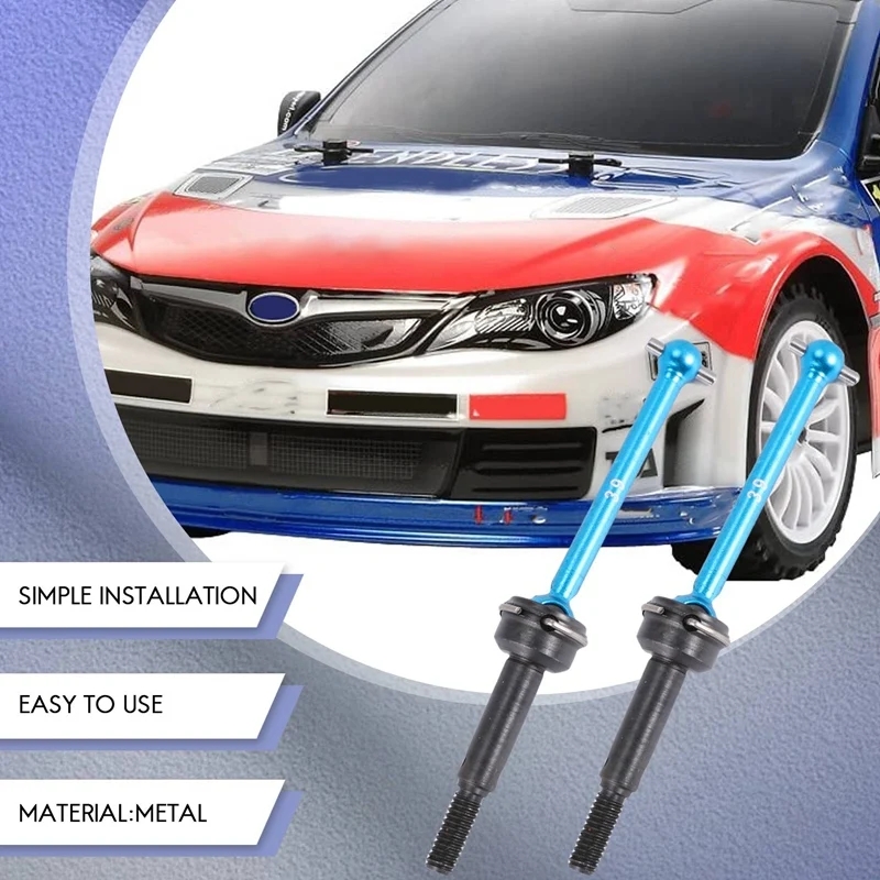 4 шт. передний и задний приводной вал CVD 54515 54516 42 мм 39 мм для Tamiya XV-01 TC-01 XV01 TC01 1/10, детали для обновления радиоуправляемого автомобиля