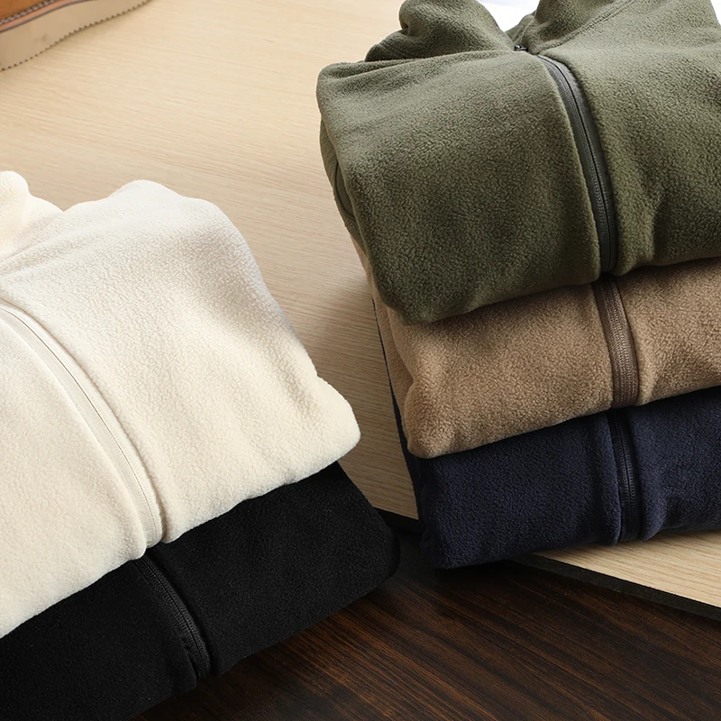 

Autumn Winter Men's Lightweight Jaet Fce Lined Stand Collar Simple Color Warm Outerwear Stand Fit Long Sve Z...