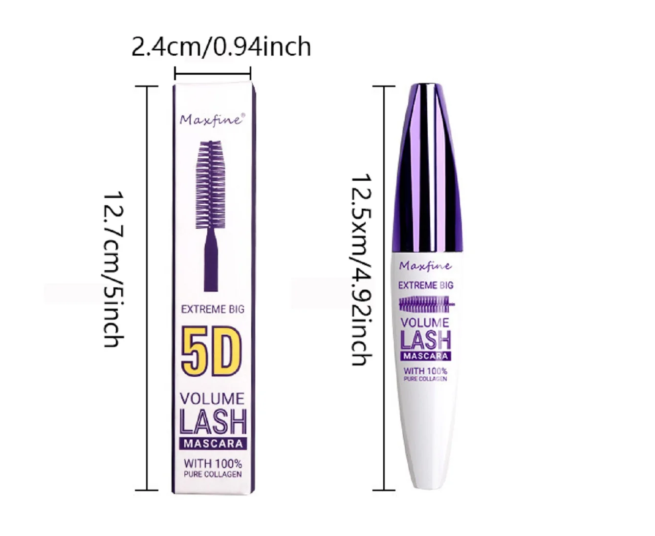 Mascara Fast-drying Long-acting Waterproof Non-caking Non-halo-dye Extension Curl Eyelashes Multi-colored Lady Mascara Cosmetics