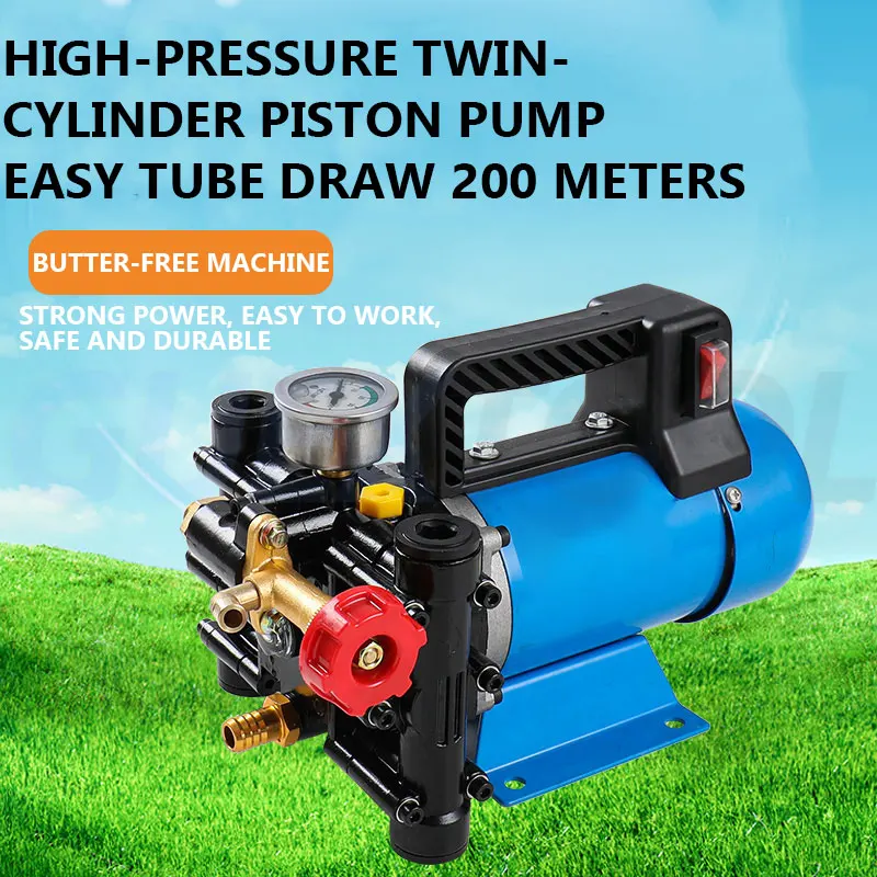 12V/24V/60V/72V/220V Plunger Agricultural Sprayer Electric High Pressure Pump Spraying Car Wash Electric Irrigation Sprayer
