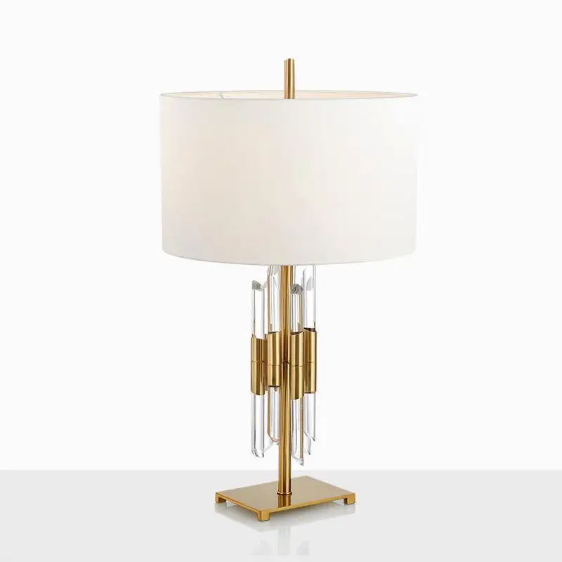 

American light luxury crystal desk lamp creative luxury post-modern simple desk lamp