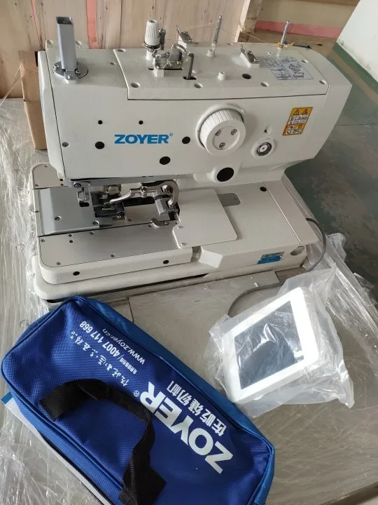 ZY9820 Zoyer High Speed Automatic Eyelet Button Holing Machine Apparel Machinery Electronic Industrial Machine 120 5-50mm price