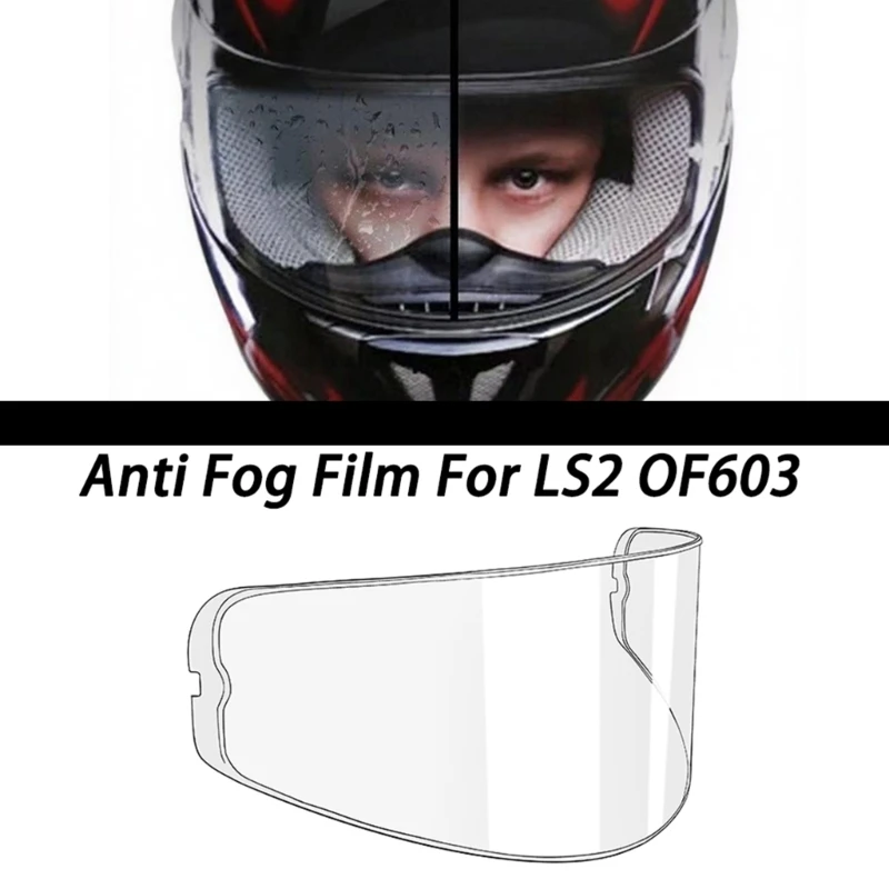 D0UC Anti Fog Protector for OF603 Motorcycle Helmets Resists Scratches and Prevents Fogging in Various Environments